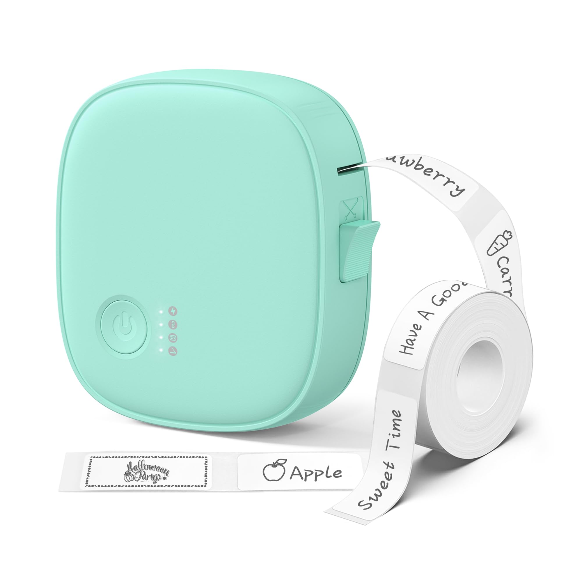 Photo 1 of XenGro Mini Label Maker AH-P05, Portable Bluetooth Thermal Printer - Green