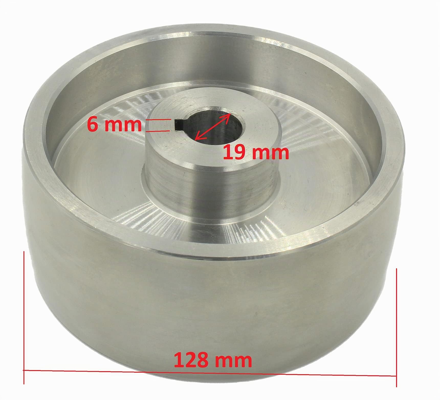 (AL5-19) CNC usiné Roue de Courroie Meuleuse pour Couteaux Meuleuses 130 mm Entraînement 19 mm Tige 75 mm Rail 50 mm…