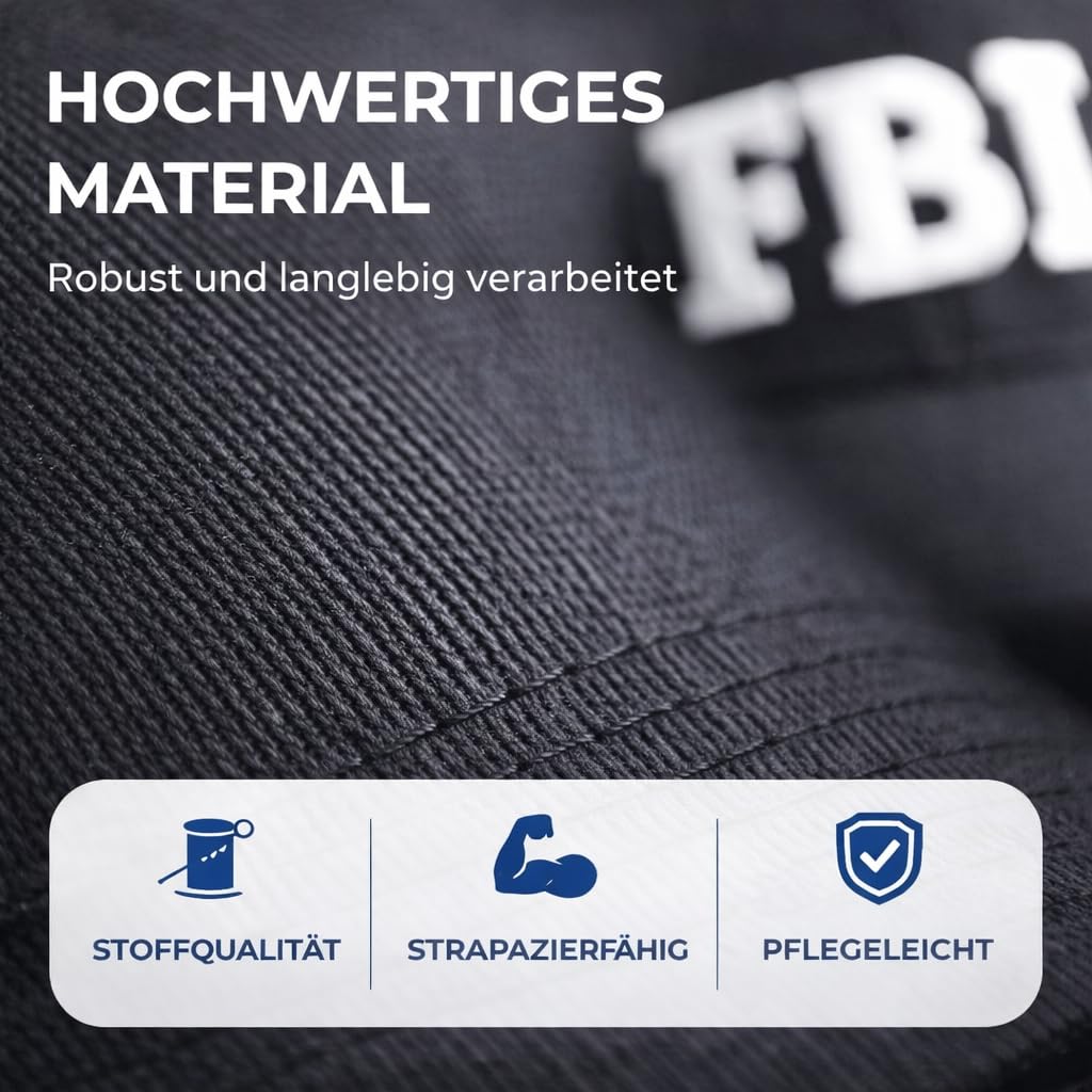 TK Gruppe Timo Klingler S.W.A.T czapka z daszkiem z daszkiem Swat, FBI, jako dodatek do kostiumu, kostium dla kobiet i mężczyzn, karnawał