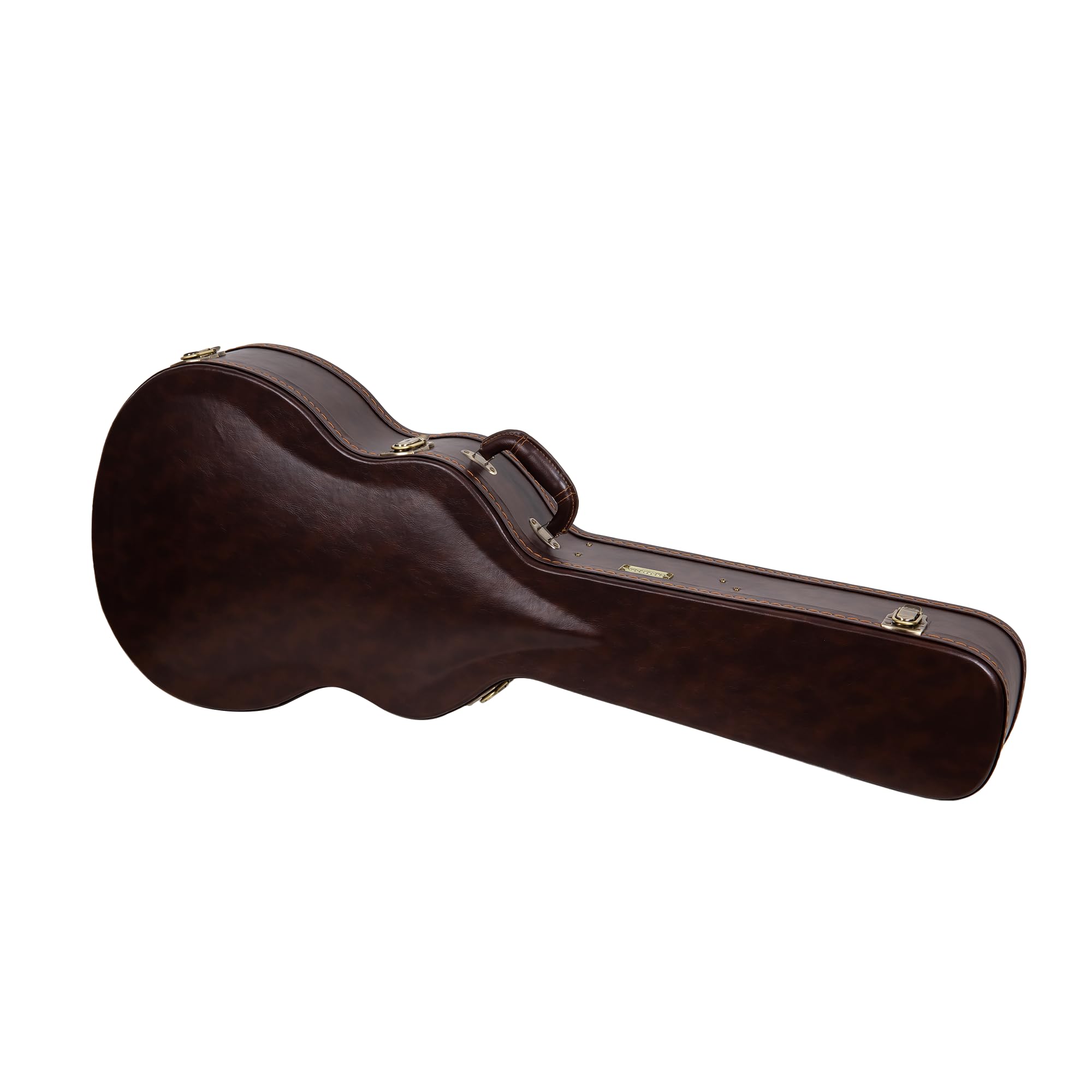 Crossrock Valigetta universale per chitarra acustica Gibson L-00 e Martin CEO con 14 cifre, chiusure in acciaio inox, fodera in schiuma, piedini in metallo, stoccaggio