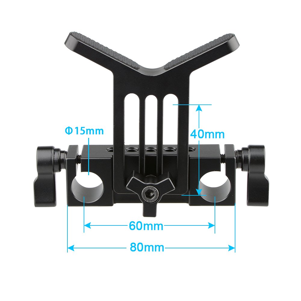 CAMVATE Kamera Lens Support 15 mm Rod Clamp Schiene Block for DSLR Rig Rod Träger schiene System