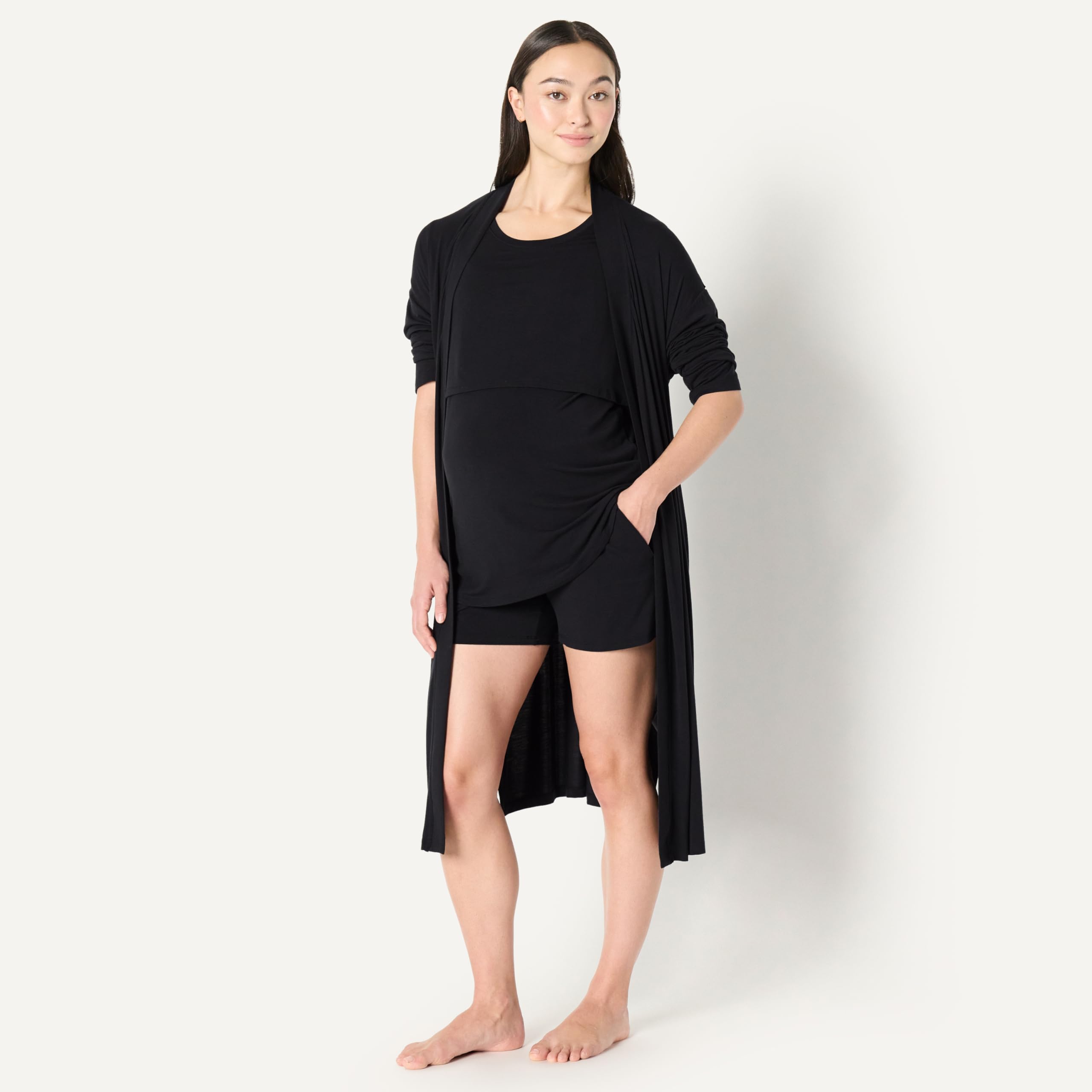 Amazon Essentials Damen Nachtwäsche-Set Aus Weichem Modal Für Schwangerschaft Und Stillen, 4-teilig