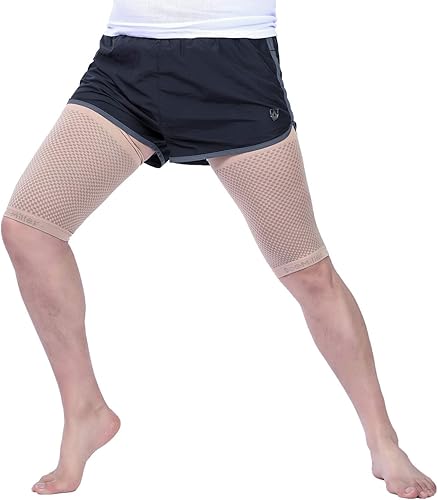 Miniatura 4 de Doc Miller Manga de compresión de muslo para hombres y mujeres 1 par  envoltura de compresión Quad & Muslo, aumento de la circulación sanguínea,