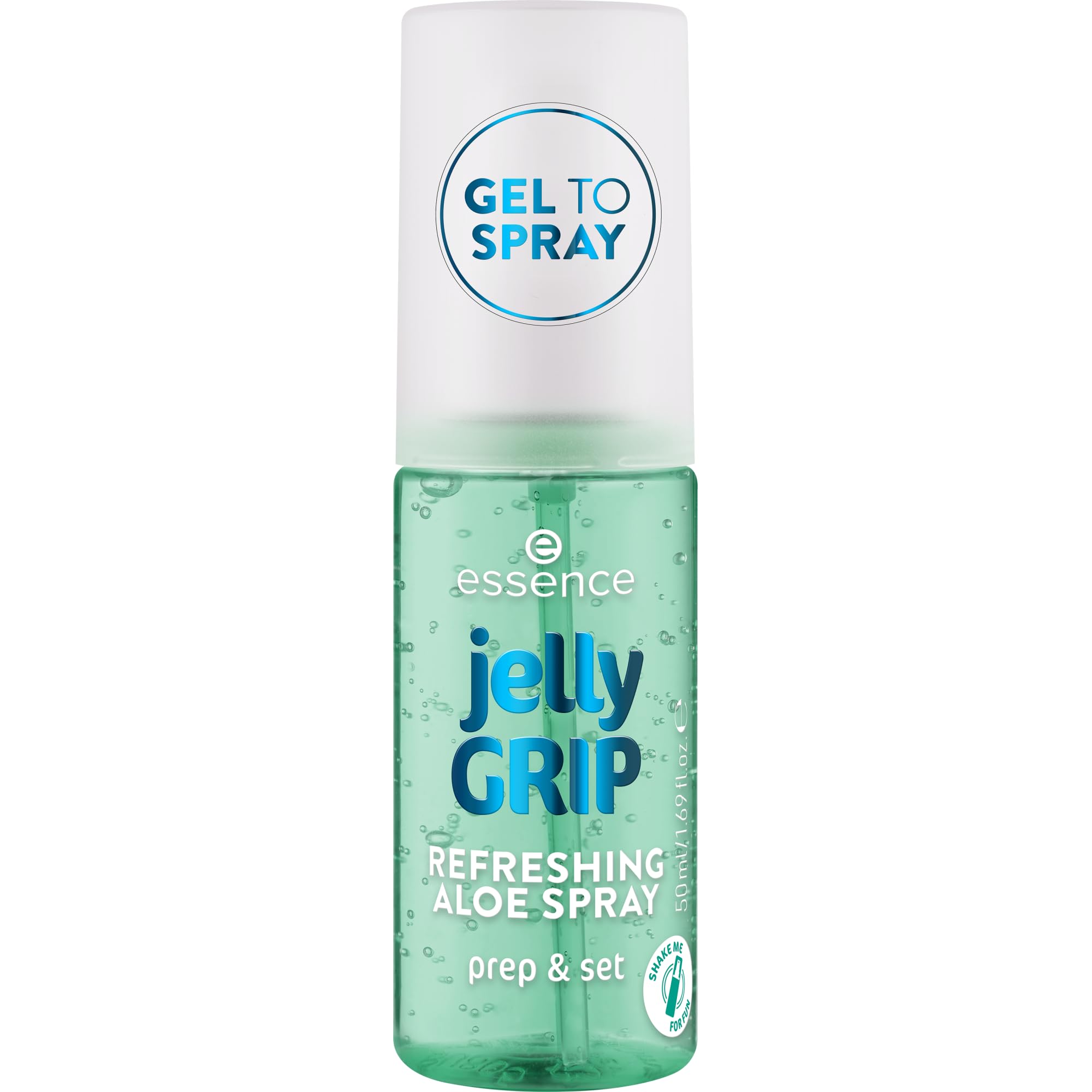 essence Jelly GRIP REFRESHING ALOE SPRAY, moisturizing/hydrating, refreshing, dewy (50ml)