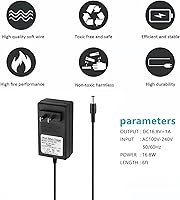Vista 4 de 16.8V AC/DC Massage Gun Charger Adapter with 16.8V 0.8A 1A Massage Guns Power Supply Cord Cable (6.6Ft)