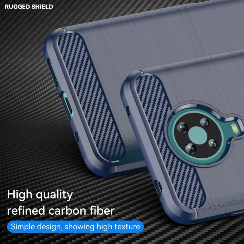 Image of Hybrid Carbon Fiber Back Case for Nokia G10 / G20 (Blue)