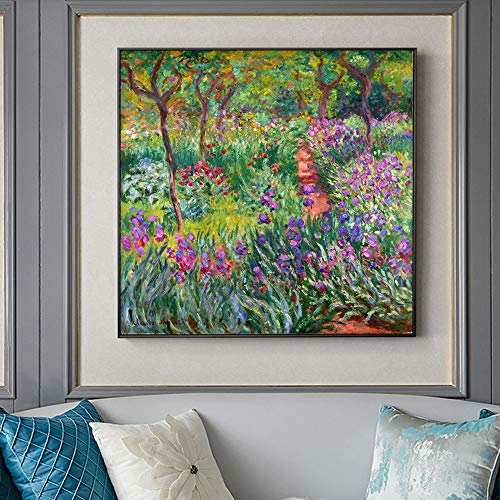 Tableau Klimt Jardin de Ferme peint à la main, toile impressionniste haut de gamme - 2