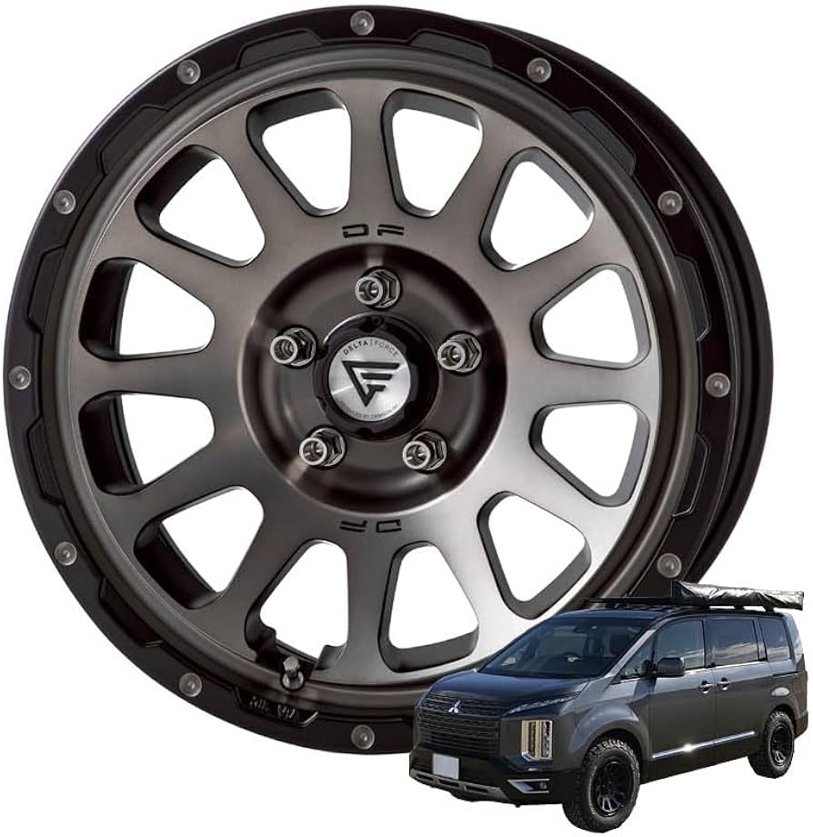 Amazon.co.jp: 【デリカD:5 MC後】DELTA FORCE OVAL 16×7.0J 5/114.3 +