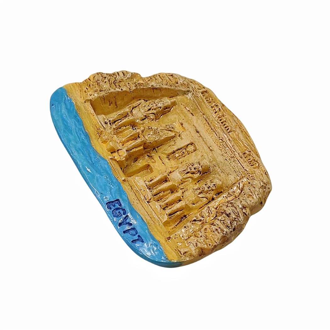 Calamita Frigorifero 3D Tempio Di Abu Simbel, Egitto – Souvenir Artigianale In Resina, Regalo Di Viaggio - 4