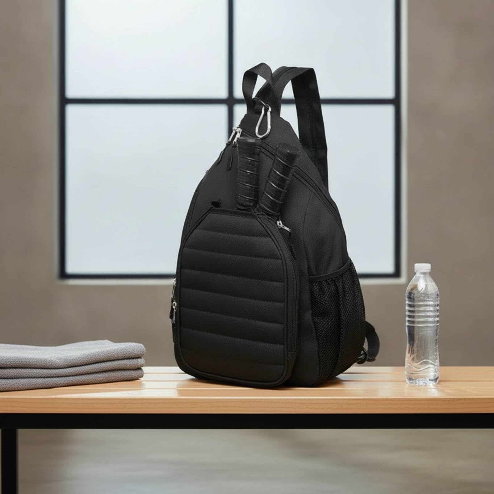 Gralara Zaino per Racchette da Tennis Borsa Sportiva Racchetta Zaino Spalla Borsa Padel con Scomparti per Palline E Accessori Adatto per Palestra Campo Allenamento Viaggio