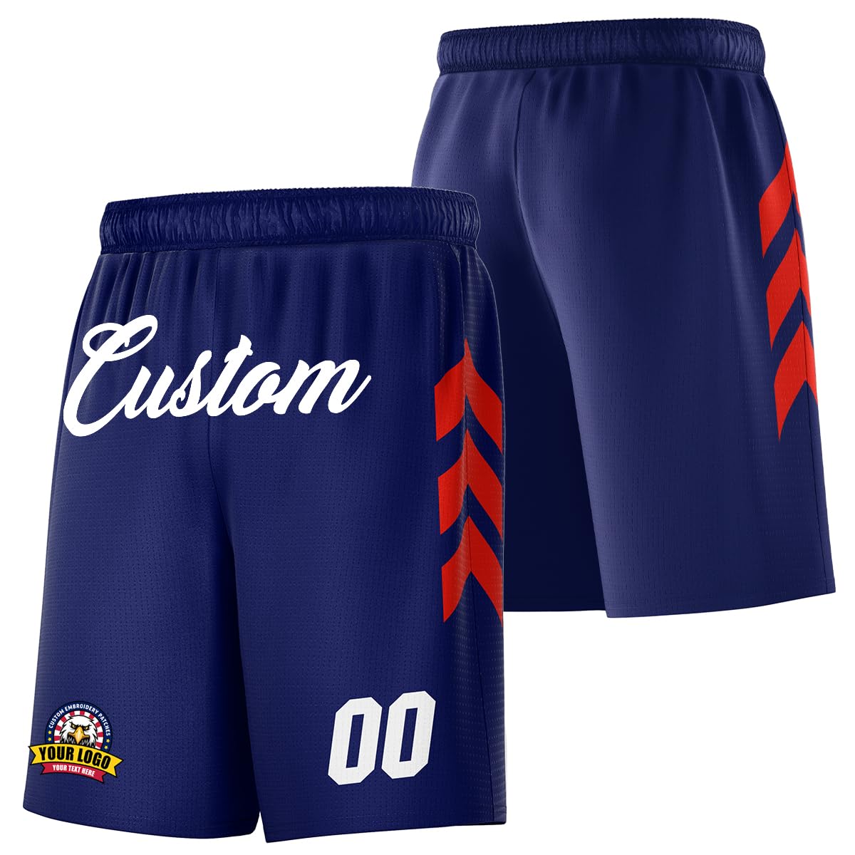 Custom Men Youth Basketball Shorts Athletic Gym Running Training Shorts Printed Number Logo Workout Mesh Shorts