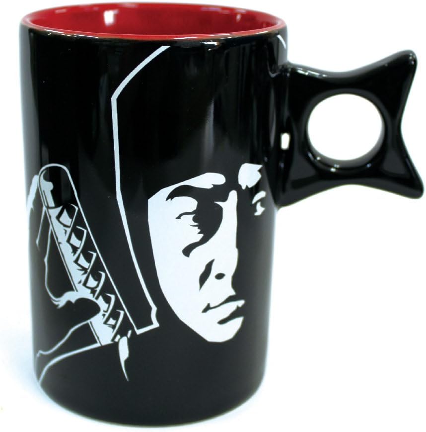 Mug Ninja and throwing dagger silhouette (Japan Import) (Ninja sword)