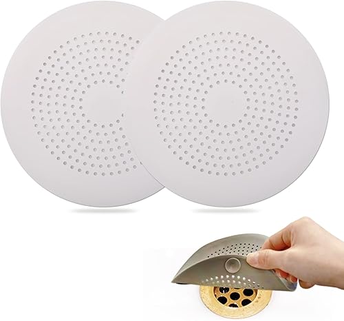 Cubierta redonda de silicona para colector de ducha, accesorios de baño con ventosas, fácil de instalar, para bañera, cocina, paquete de 2 unidades disponible en Yaxa Peru