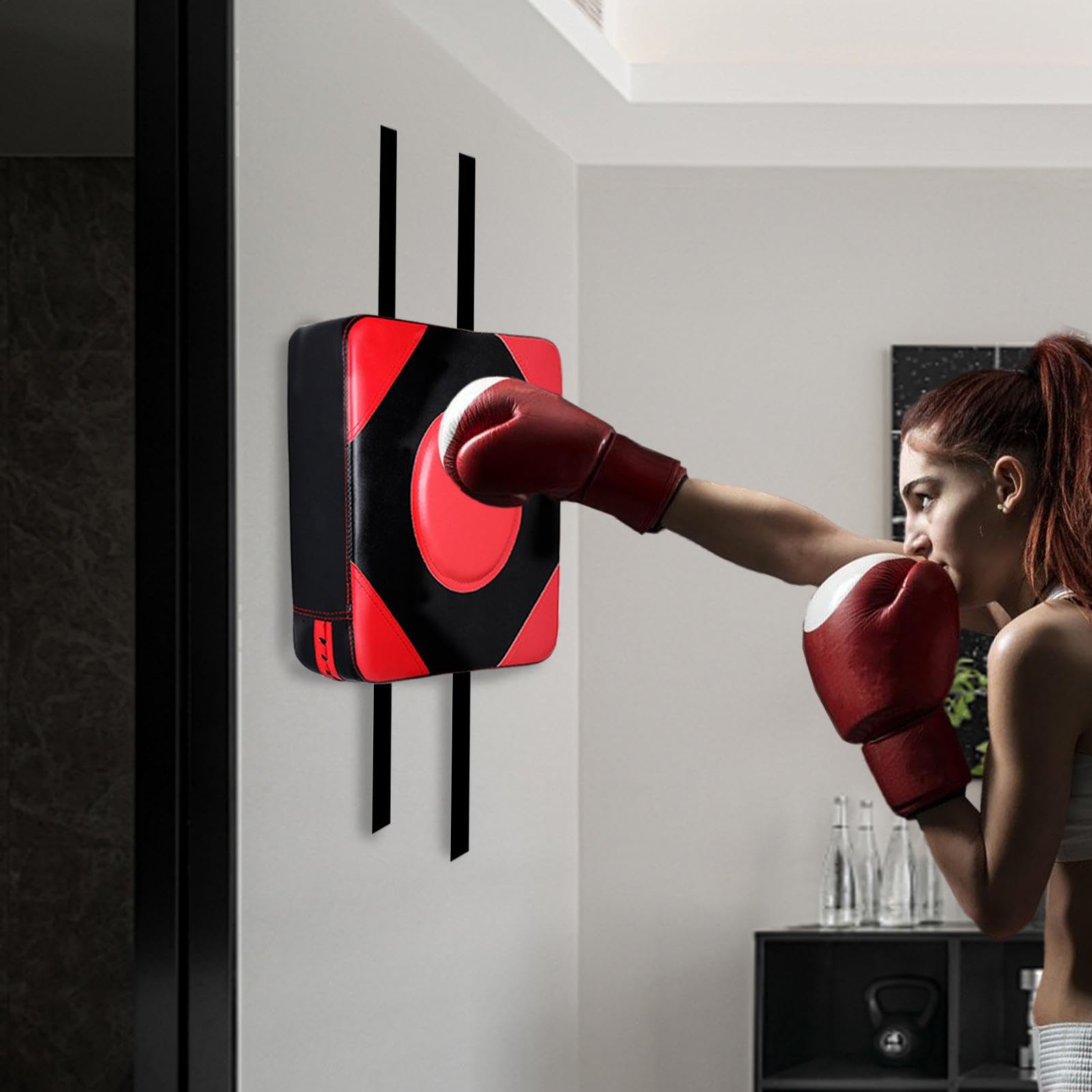 Schlagpolster Wand, Box Wand, Schlagpolster Kampfsport, Boxkissen, Boxpad Wand, Wandschlagpolster, Taekwondo-Training, Sandsäcke, Kampfausrüstung Für Wohnzimmer, Haushalt, Box-Fitnessstudio