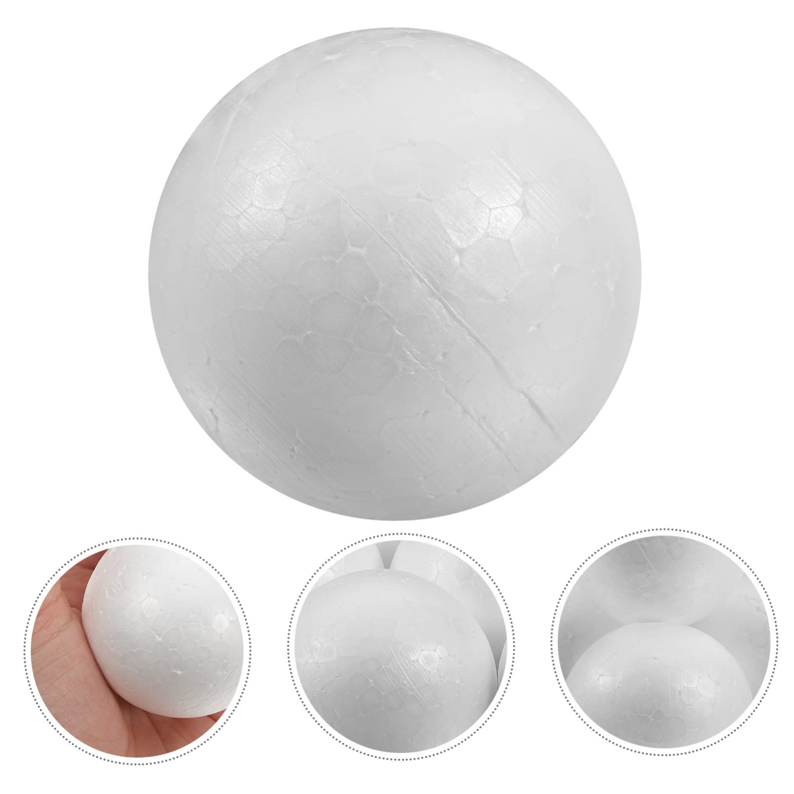 OFFSCH 100pcs Solid Polystyrene Balls for Wedding Decoration Craft Projects White Round Spheres for DIY Arts Christmas and Festive Occasions - Image 3