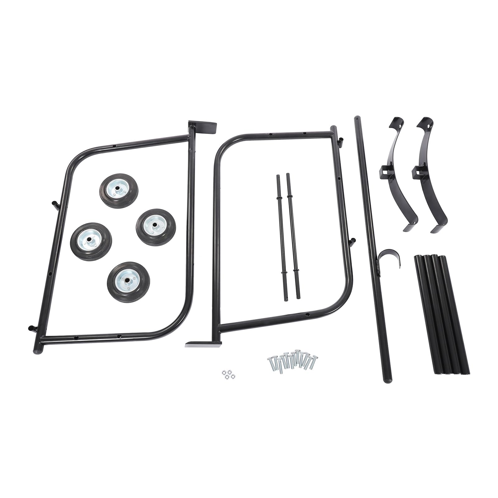 Carrello a tamburo, portata 272,15 kg, in acciaio, per barili da 208,2 l, per officine, fabbriche, garage, 110 x 43,5 x 52,7 cm