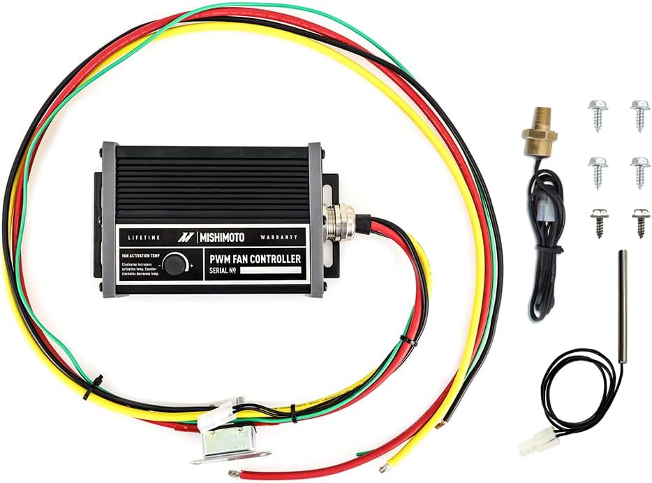 Mishimoto MMFAN-PWM-UBK Pulse Width Modulation Fan Controller, Black