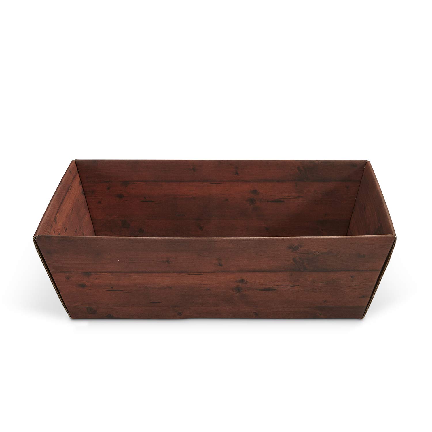 PresentFill® 10 x Cesto regalo natalizio Bordeaux vuoto senza contenuto - cesto regalo in cartone ondulato riciclato al 100% ecologico - rettangolare - in vari colori - Made in Germany