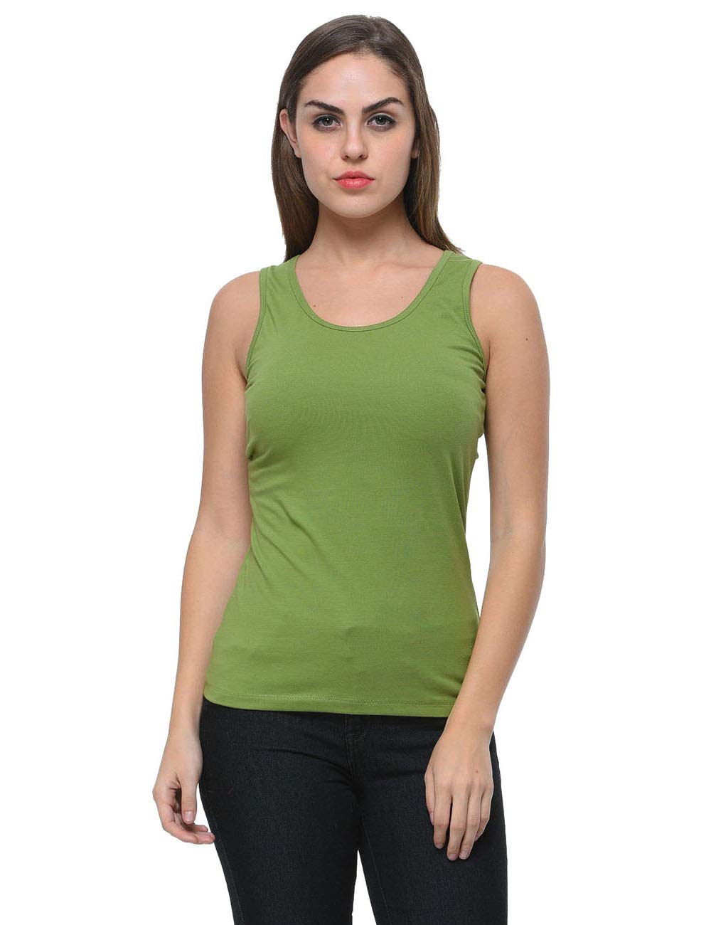 frenchtrendz Women's Cotton Spandex Regular Fit Tank Top(XS-4XL)-picture-11