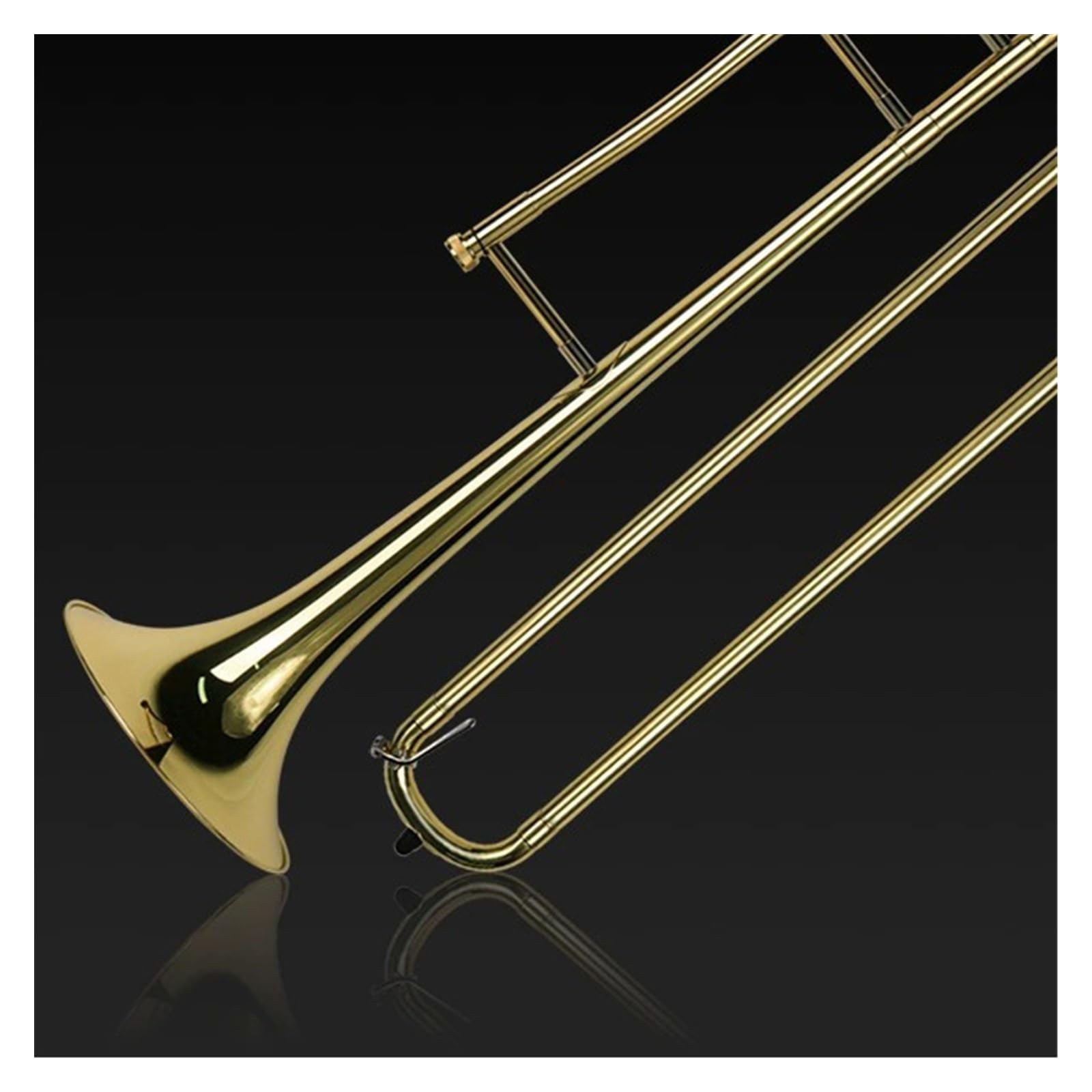 Puzon Puzon altowy B dur lakierowany złoty instrument mosiężny