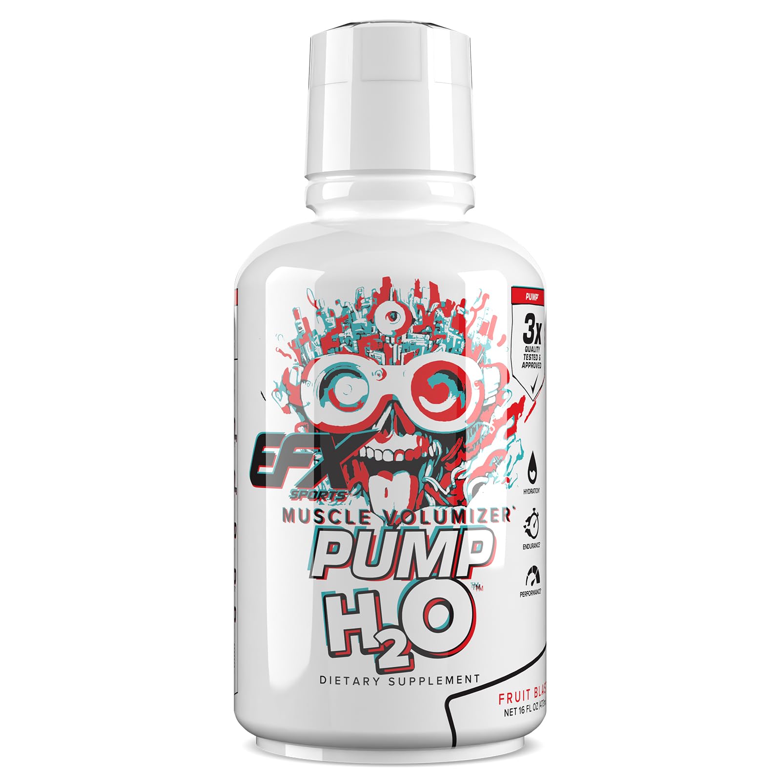 Amazon.com: EFX Sports Pump H2O Muscle Volumizer | Clear Liquid Formula | 10g Pure Vegetable Glycerol | Buffered Taurine & Glycine | Zero Sugar | 16 Fl Oz (Fruit Blast) : Health & Household Amazon.com: EFX Sports Pump H2O Muscle Volumizer | Clear Liquid Formula | 10g Pure Vegetable Glycerol | Buffered Taurine & Glycine | Zero Sugar | 16 Fl Oz (Fruit Blast) : Health & Household