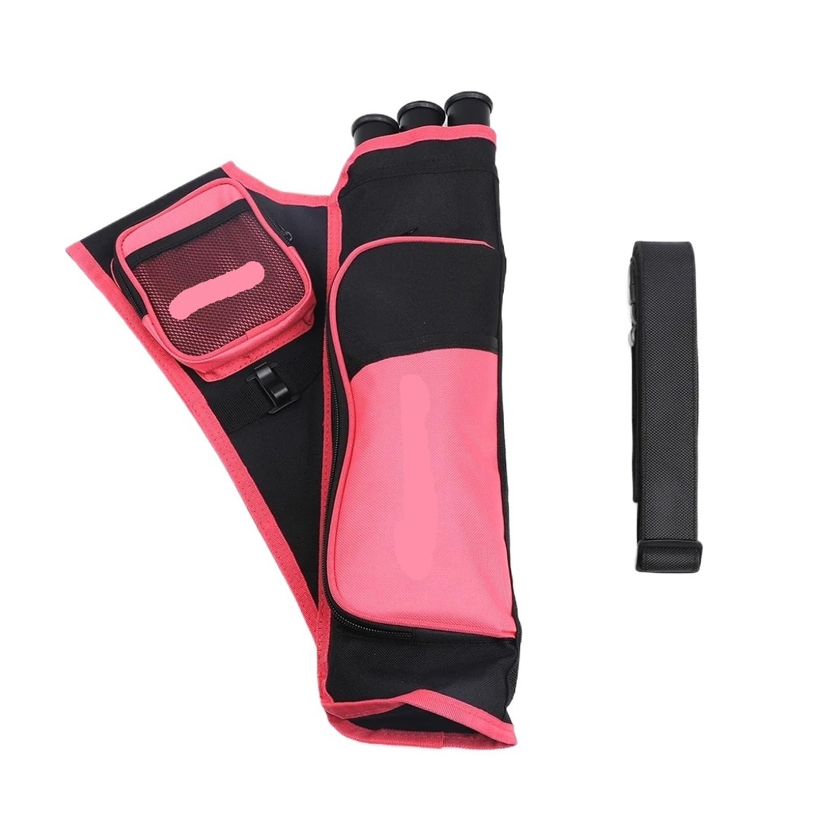 WDWDW Archery Arrow Quiver Holder Back Bag 3-Tubes Portable with Adjustable Belt for Adults Target Outdoor