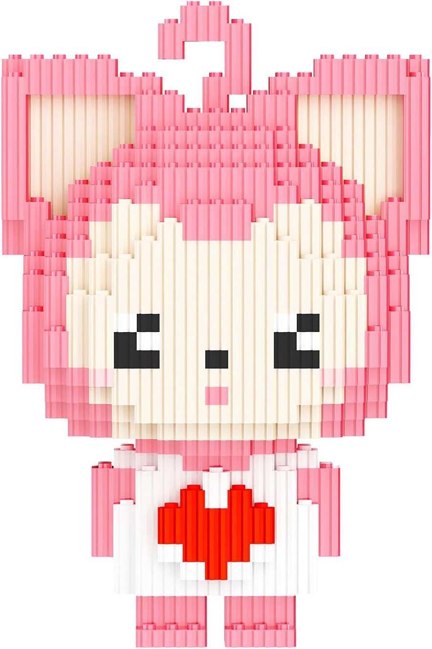 XINZ Peach Princess Mini Building Blocks Pet Building Micro Toy Bricks,930 Pieces