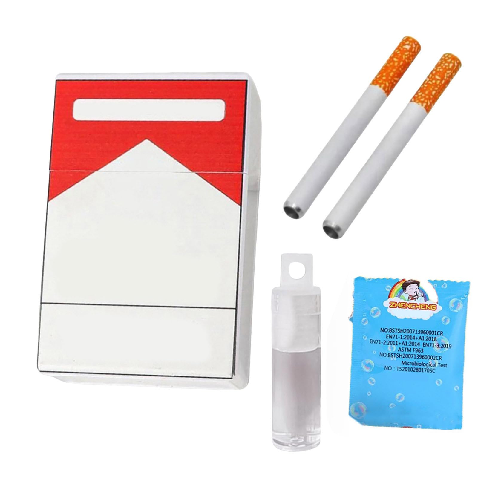 Juego De Burbujas Con Forma De Cigarrillo – 13 Piezas Con Concentrado, Ideal Para Aliviar Estrés Y Fiestas