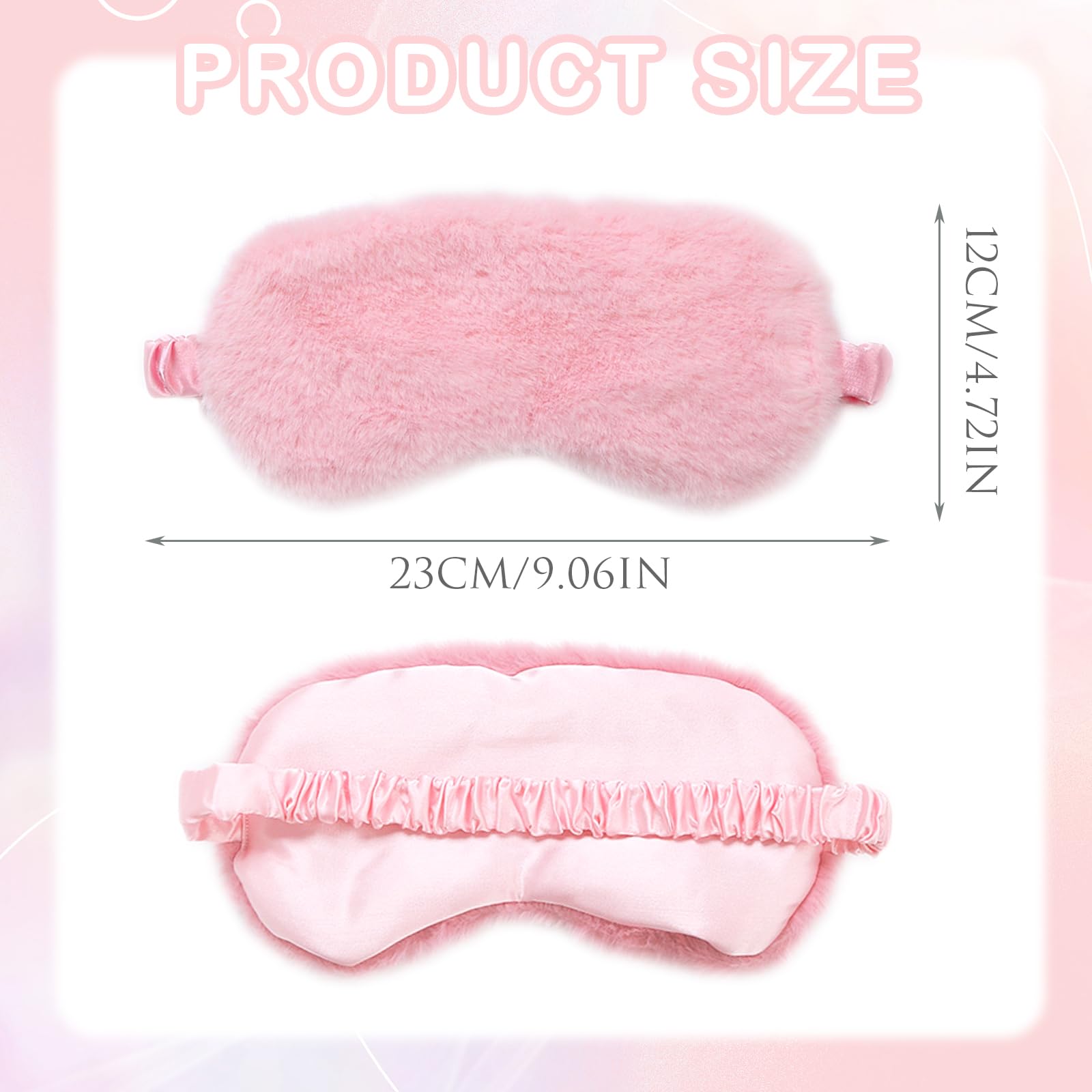 EUPSIIU 6 Pezzi Simpatiche Mascherina per Dormire in Peluche, Maschera Occhi per Dormire Antiluce per Donna, Benda Occhio Traspirante Maschera di Sonno Copertura degli Occhi per Bambina Ragazzi