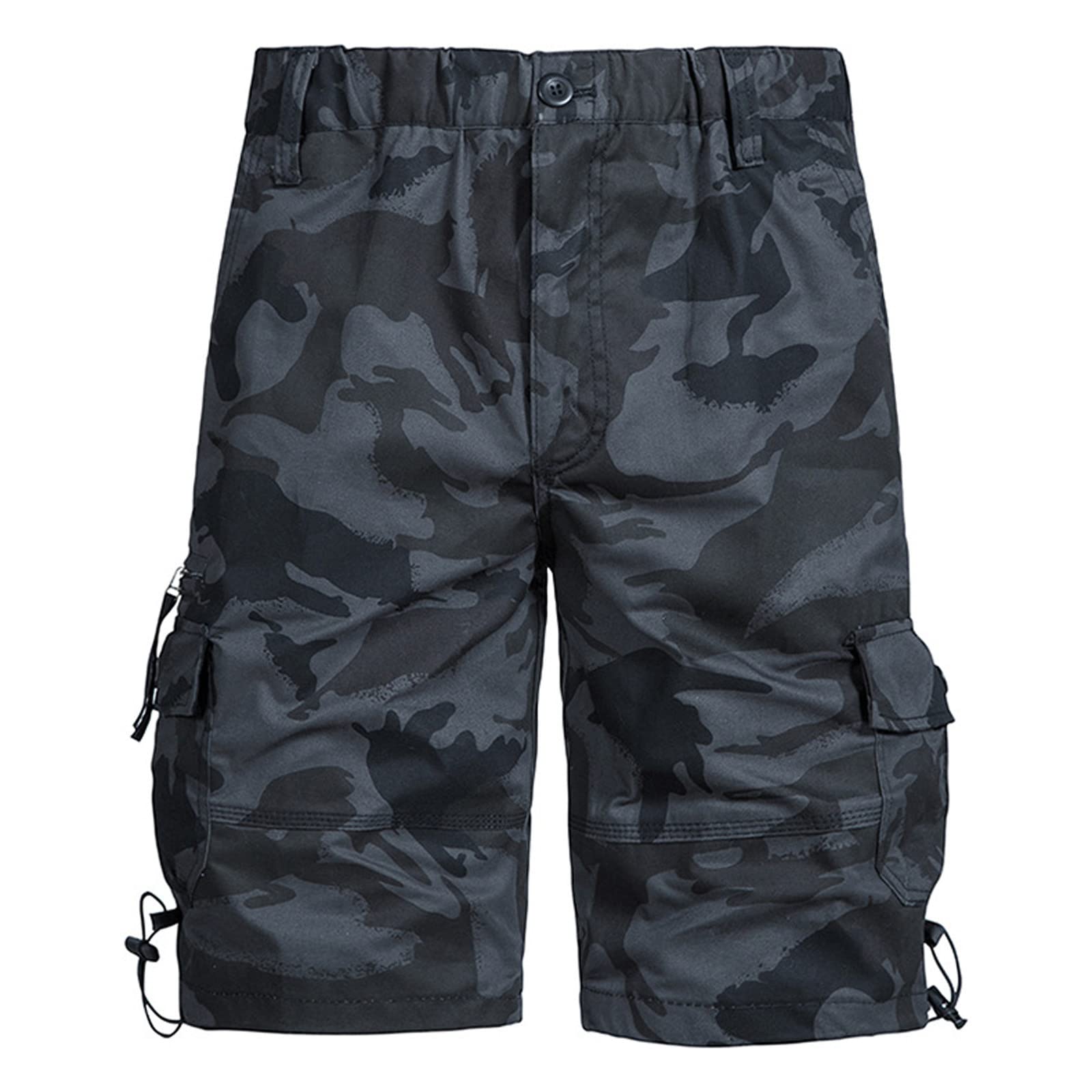 NUSGEAR 2023 Pantalones Corto Hombre Verano Moda Trabajo Pantalones Casual Color sólido Pants Deporte Jogging Fitness Chandal Hombre Pantalones Trekking Playa Al Aire Libre Multibolsillos Shorts