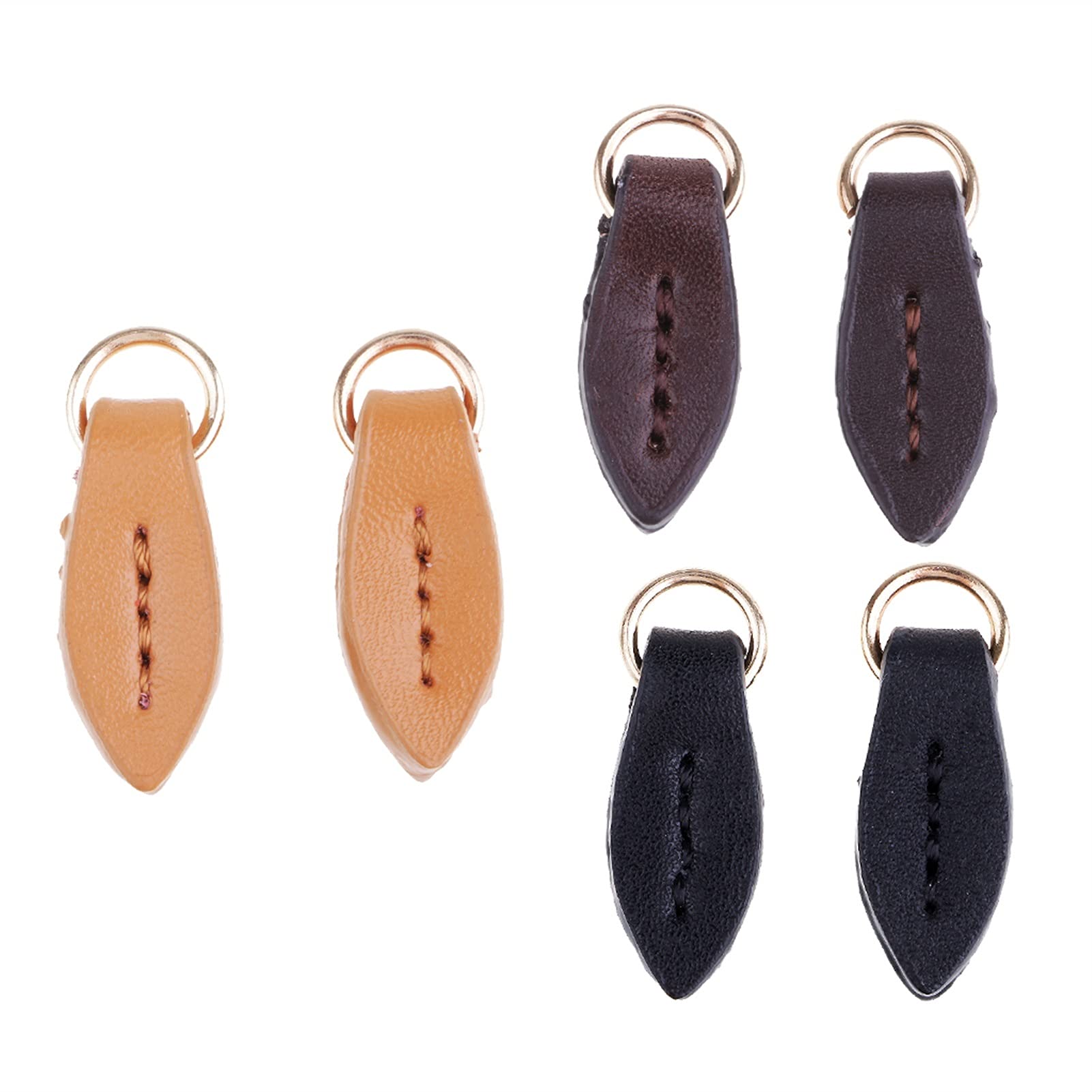 Lot de 2 fermetures éclair de rechange en cuir pour sacs à dos, vêtements, valises, accessoires de couture durables