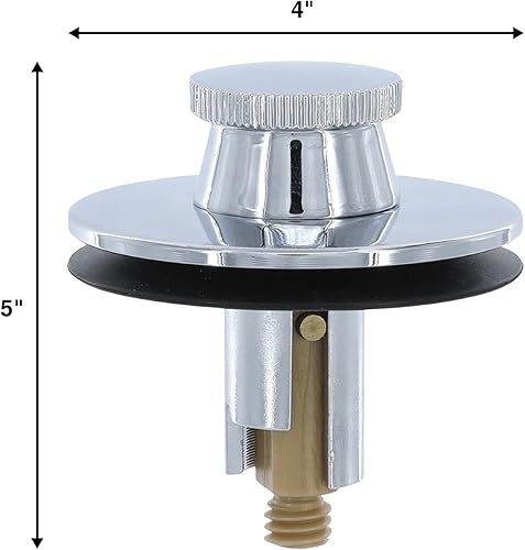 Vista 2 de Danco 88599 Tapón de drenaje de servicio pesado, para uso con bañera y ducha serie 1200, Sterling, Casper y Duracraft, cromado
