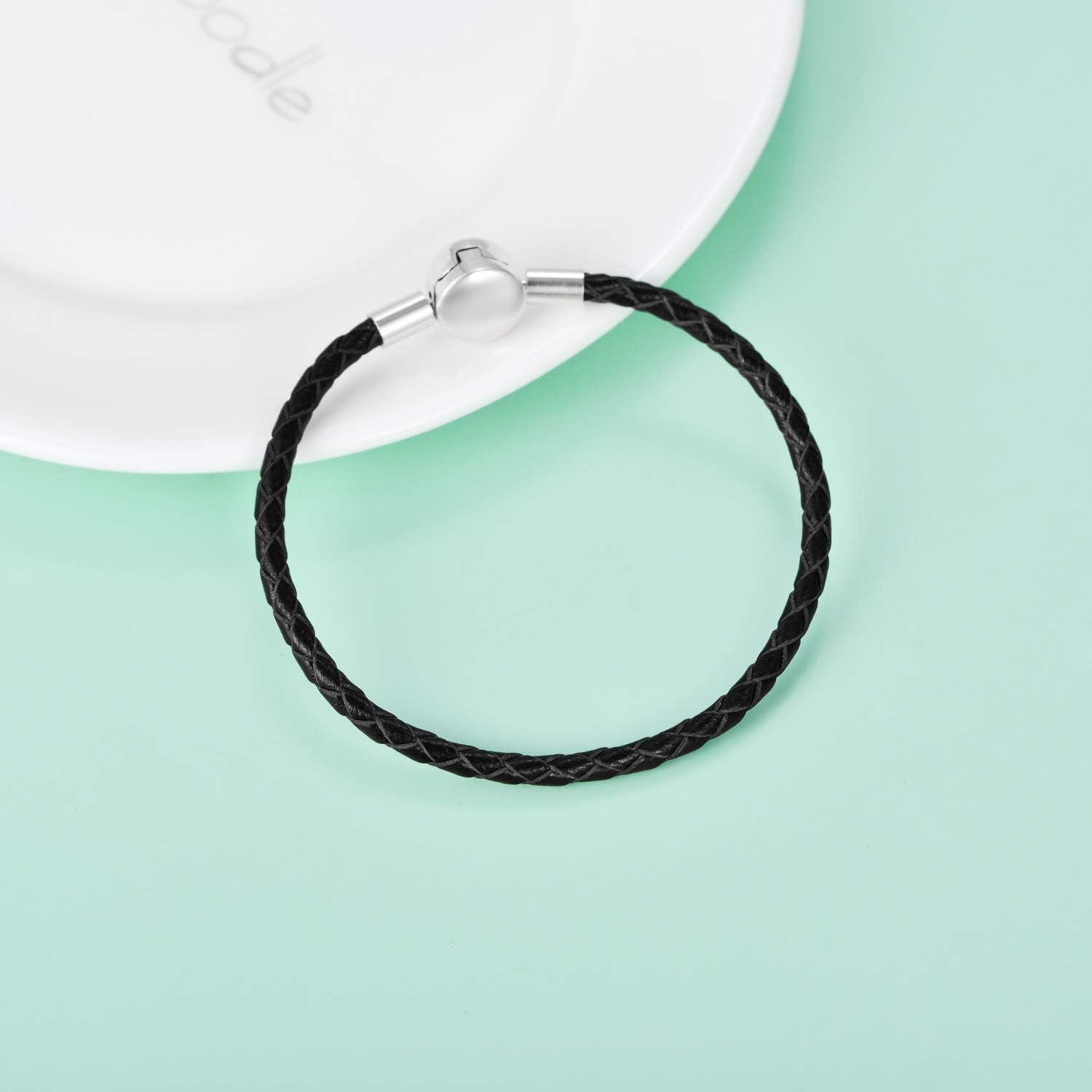 LONAGO Genuine Charm Bracelet 925 Sterling Silver Snake Chain Bangle Barrel Clasp Jewelry Fit Charm Birthday Gift for Women - Image 3