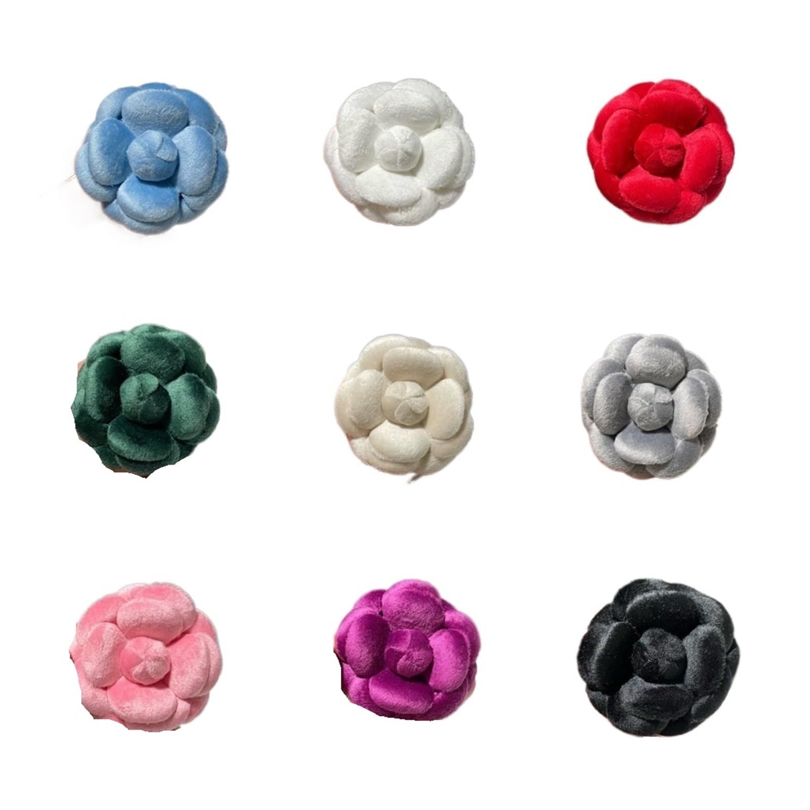 Broche Flor Tela Broche de flores con forma estupenda terciopelo 6,1 CM, accesorios joyería for mujer, Pin, ramillete for vestido y ropa