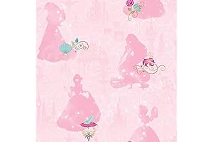 Disney Princess Peel and Stick Wallpaper for Kids Rooms, Perfect for Girls!