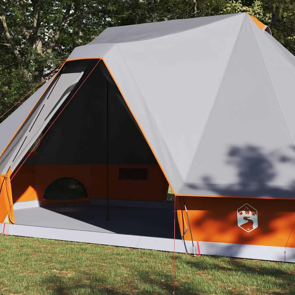 Namiot Tipi Tafta Szary i Pomarańczowy 466 X 310 X 240 Cm