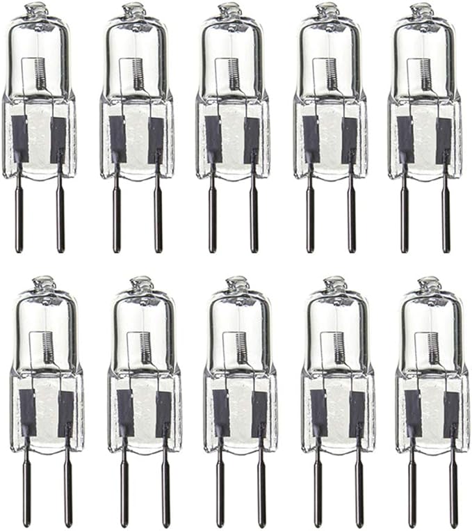 GY6.35 Halogen Bulbs 20W G6.35 20 Watt 12V Halogen Lamps 12 Volt JC
