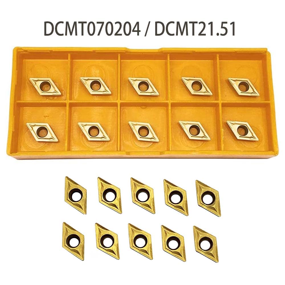 3PCS S08K/S10K/S12M- SDUCR07 95 Degree Internal Turning Boring Bar with 10pcs DCMT21.51 DCMT070204 Carbide Turning Inserts for Machining Steel Parts and Stainless Steel (Three Holder Set With Inserts) — Amazon image 4