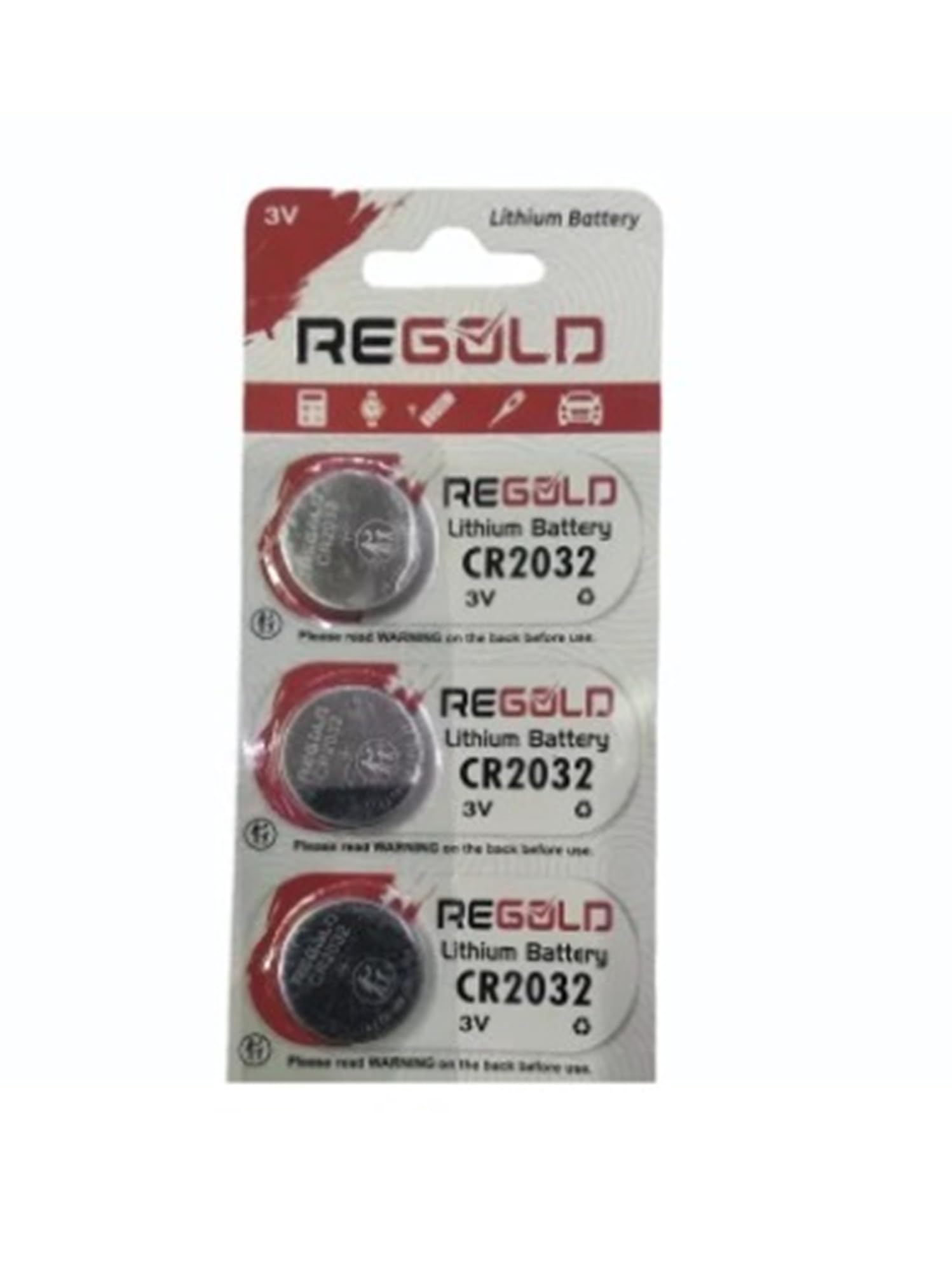 Compatible with Regold Original 100% Cell CR 2032 Lithium Coin Button CR2032 Battery 3V, Suitable for Keyfobs, Scales Wearables & Medical Devices Freshly Packed (Pack of 3)-image-25