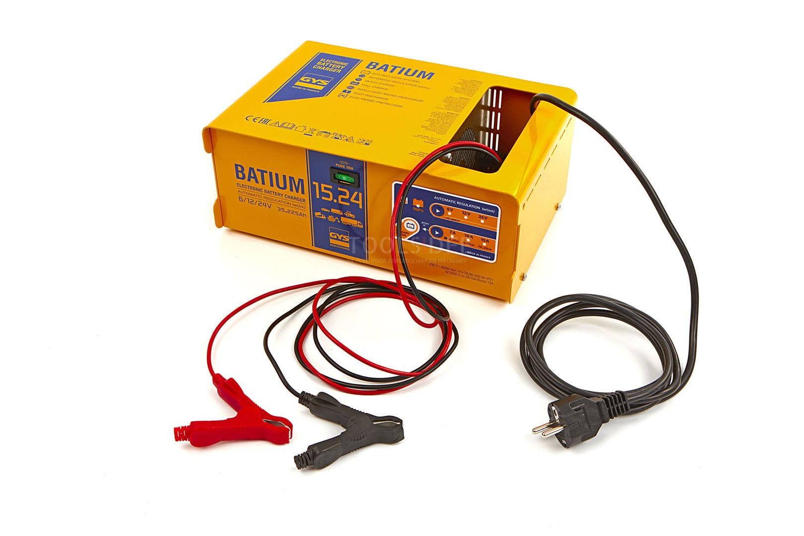 Gys Chargeur Plomb 6V-12V-24V 7 à 15A 230V BATIUM 15-24 (Intelligent)