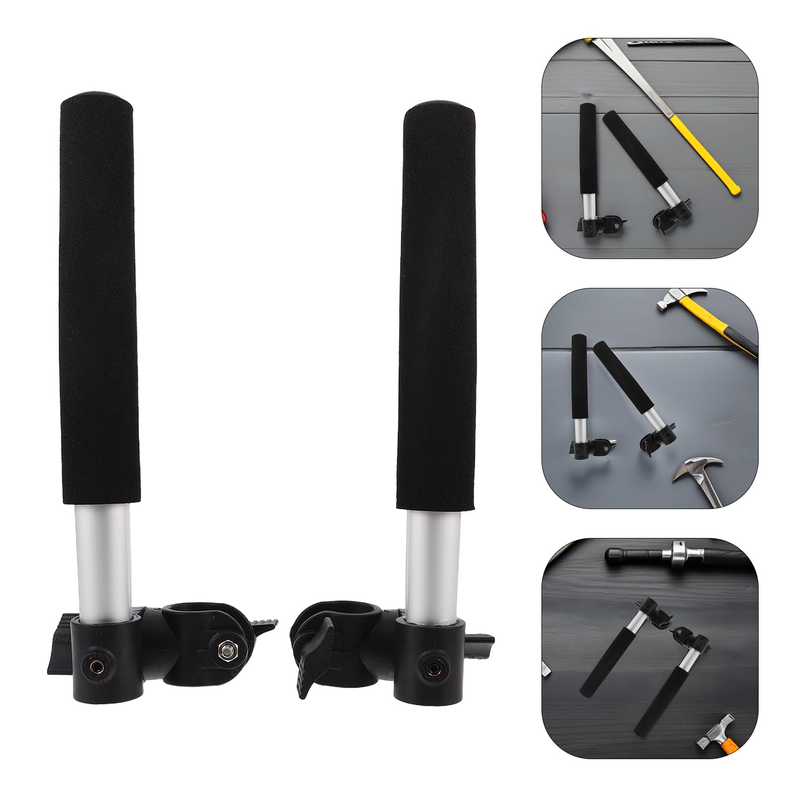 Extensor de Mango para Silla de Ruedas 27 Cm, 1 Par de Asas Extensibles Ajustables, Accesorio de Repuesto Seguro para Usuarios Mayores y Cuidadores en Movilidad Diaria