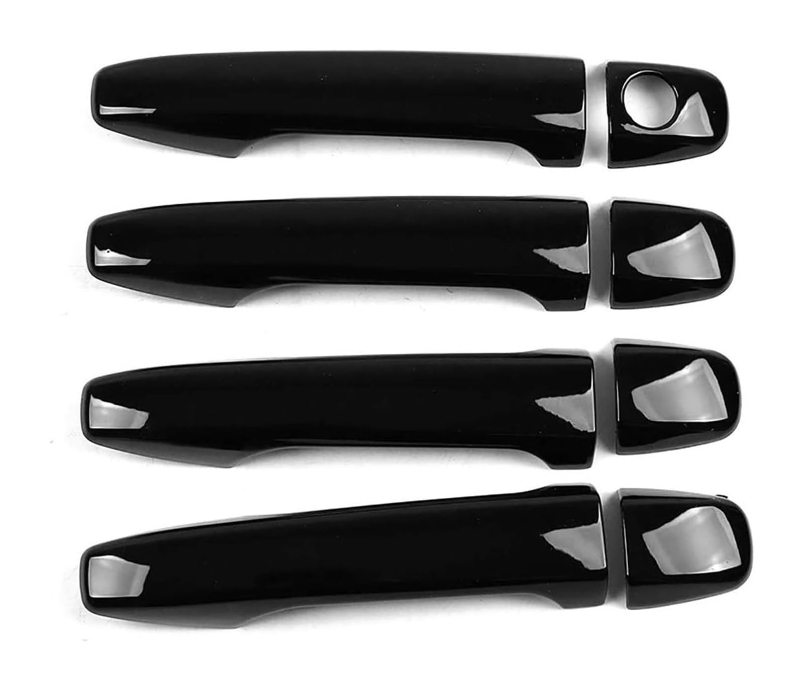 YSBVBLRMRV Car Outside Door Handle Cap for Prius for 30 Series 2009-2015 Single Hole Door Handle Bowl Anti-Scratch Modification Accessories Car Guard Protector(Bright Black)