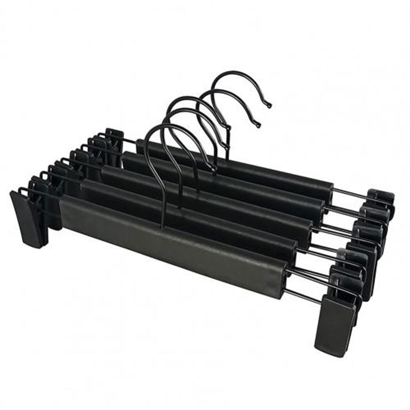 JINGYAN Standard Hangers 5Pcs Set Clothes Clip Hanger Non-slip Coat Windproof Hanging Shirts Rack for Dorm Home Supplies(Schwarz)