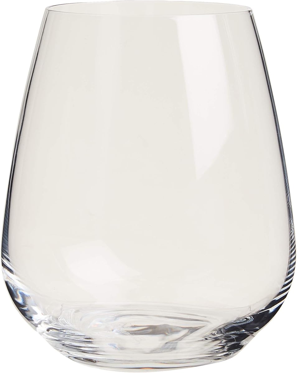 Luigi Bormioli Atelier Stemless Cabernet Wine Glass 23-1/4-Ounce, Set of 6