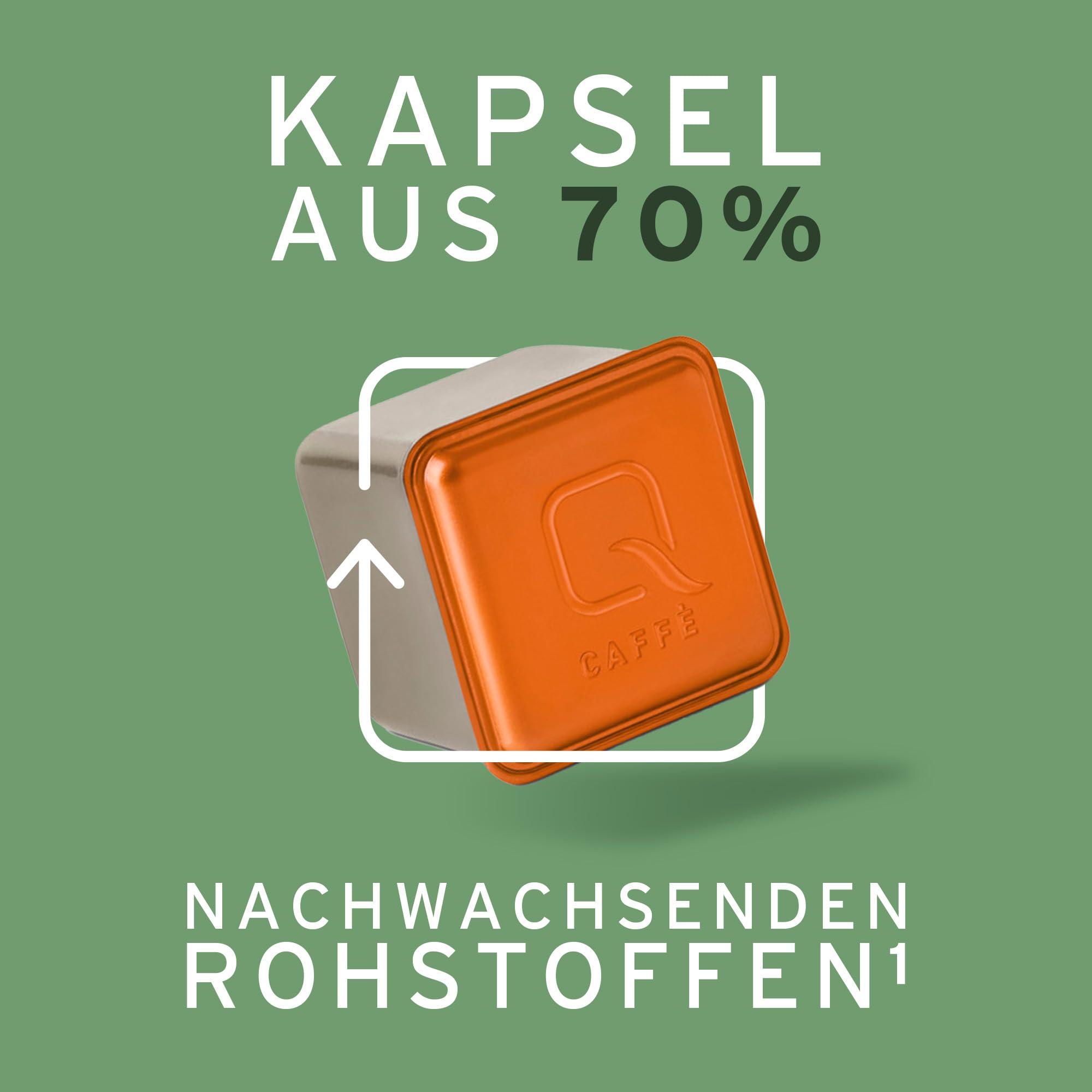 Tchibo Qbo Caffè Crema Minas Verde Premium Kaffeekapseln, 81 Stück - 3x27 Kapseln (Caffè, Intensität 8/10, vollmundig und würzig), nachhaltig & aus 70% nachwachsenden Rohstoffen¹