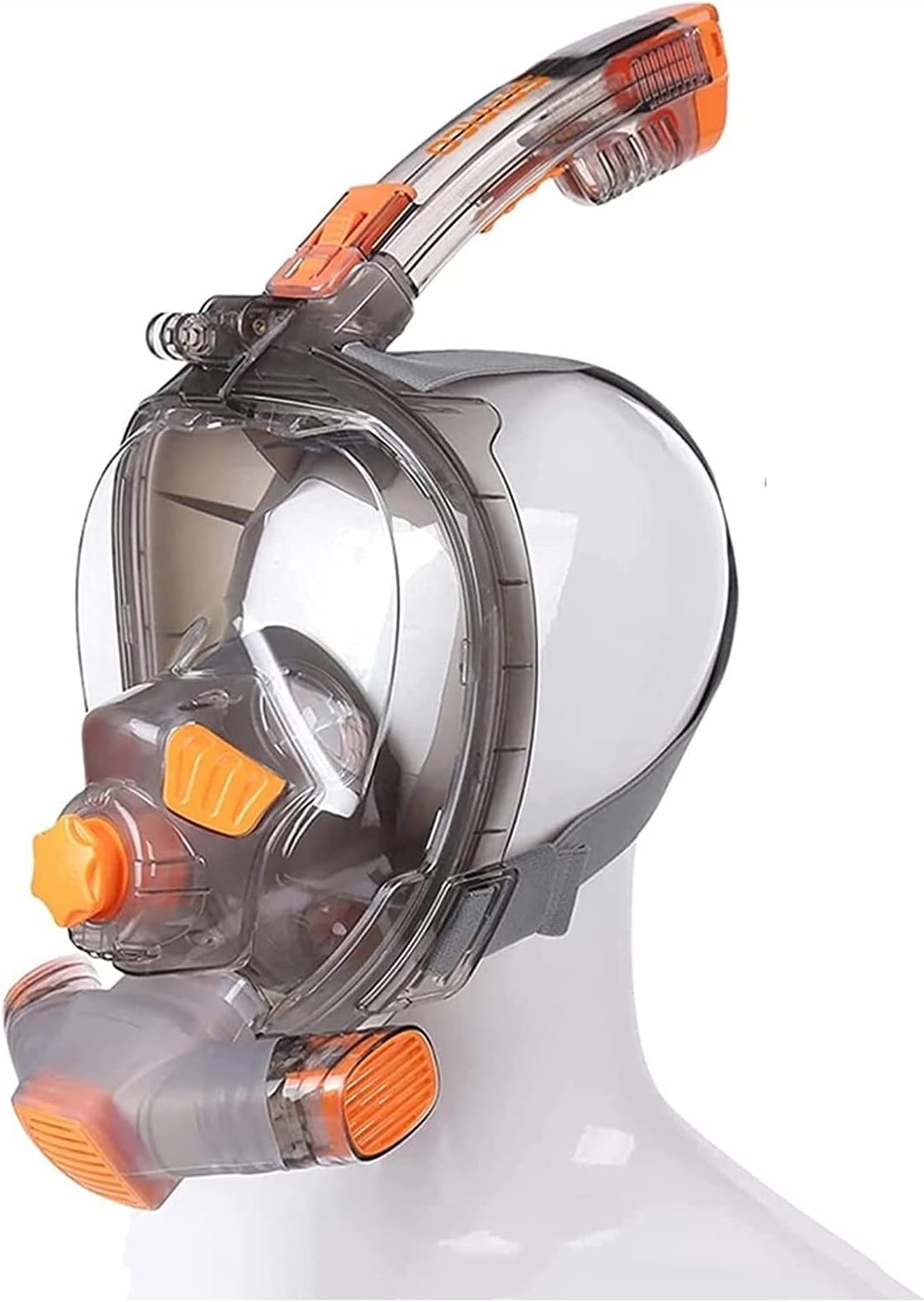 GeRRiT Full Face Snorkel Mask, Dry Top System Scuba Mask Free Breathing System, Anti-Fog Anti-Leak Safety Diving Mask for Adult Youth Kids