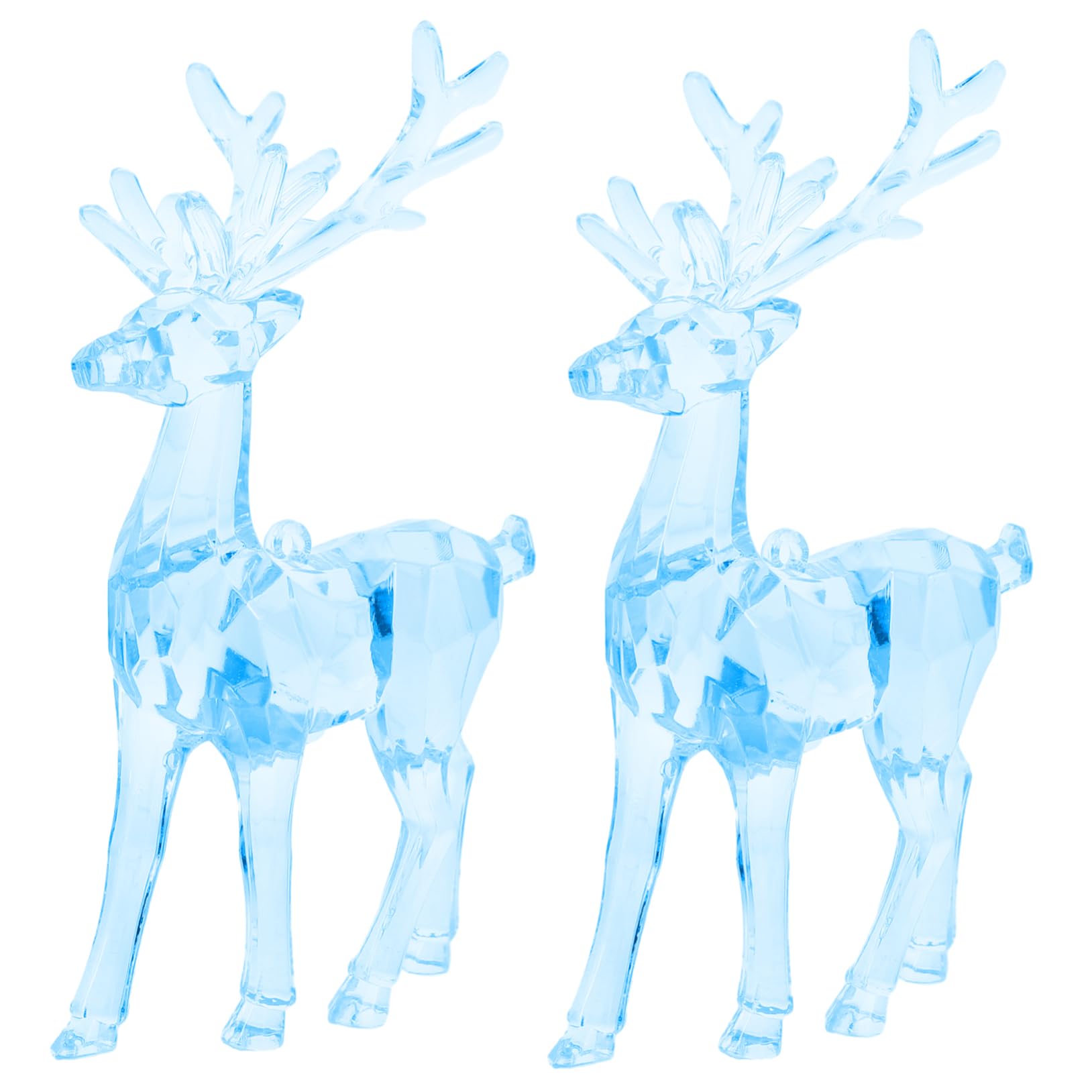 Cabilock 8piezas Adornos Colgantes De Elk Acrílico para Árbol De Navidad De Decoraciones Transparentes y para Ventanas Estantes y Decoraciones De