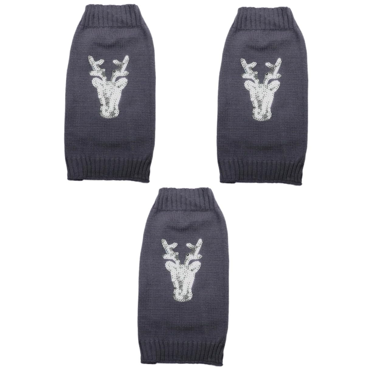 BESPORTBLE 3 Pz Costume da Cucciolo Panno di Gatto di Natale Vestiti per Cani Maglioncini Cane Maglioni Cane Indumento Caldo per Animali Domestici Vestiti Invernali per Animali Domestici