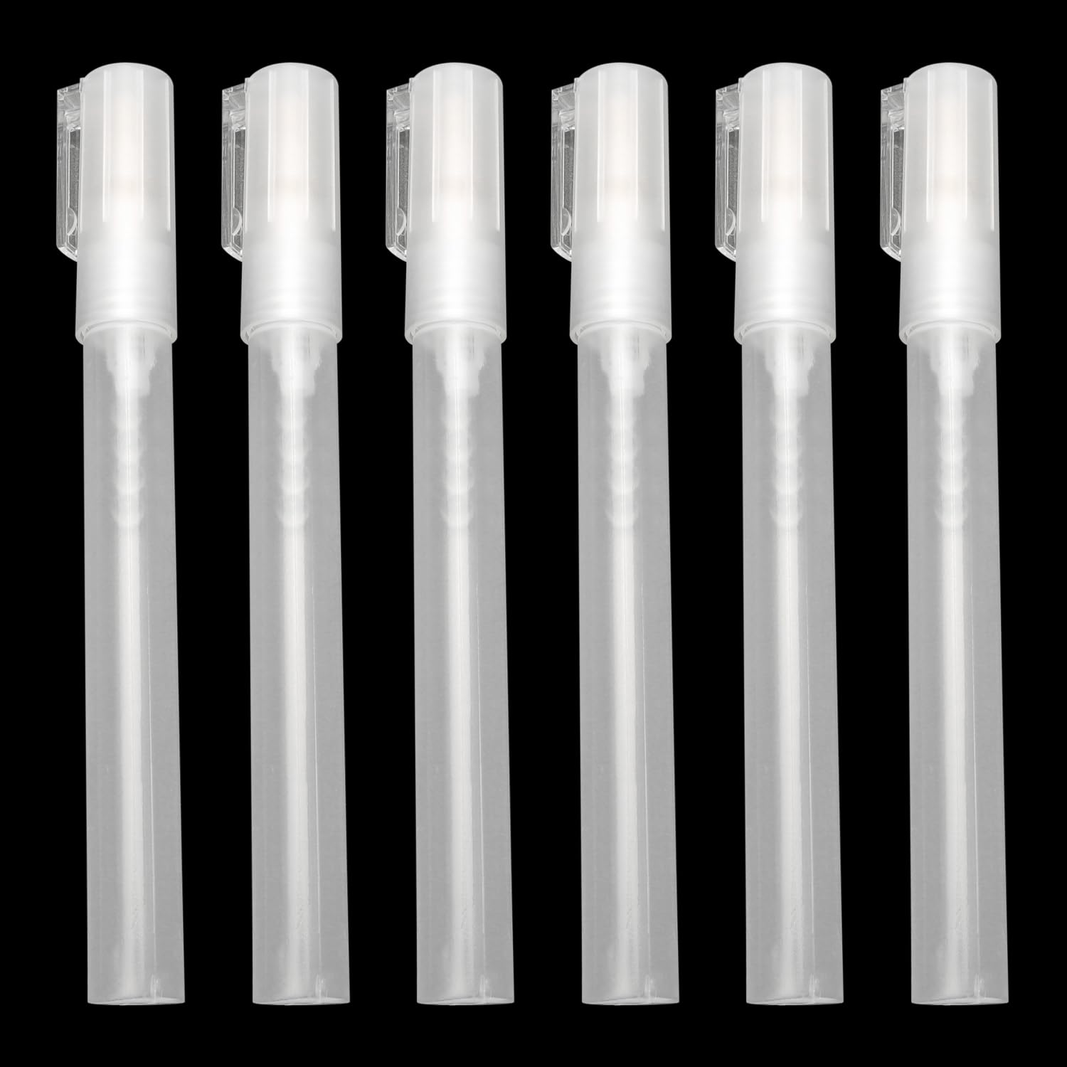 JJHXSM 6PCS Fill Blank Paint Touch Up Marker 3mm Plastic Liquid Empty Tube Accessory For Graffiti Fillable Empty Acrylic Paint Art Supplies
