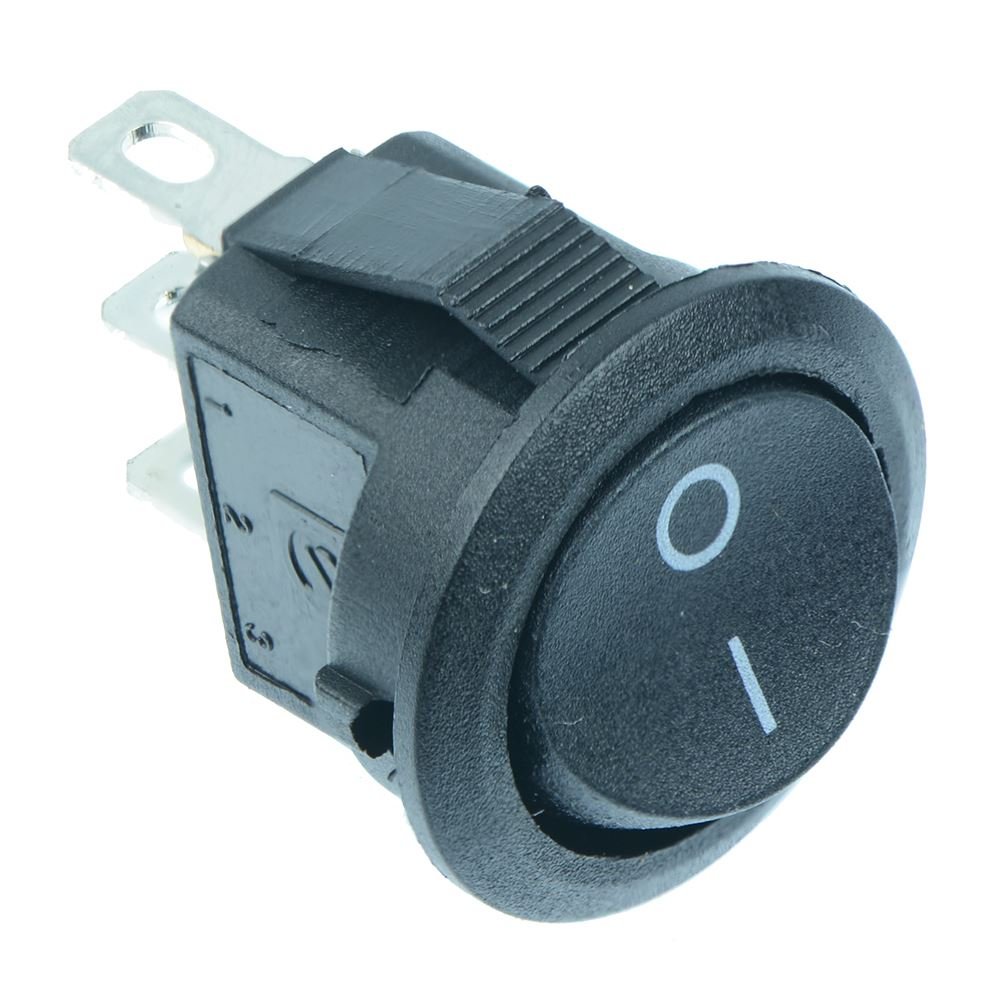 5 x Miniature On-On Round 15mm Rocker Switch SPDT